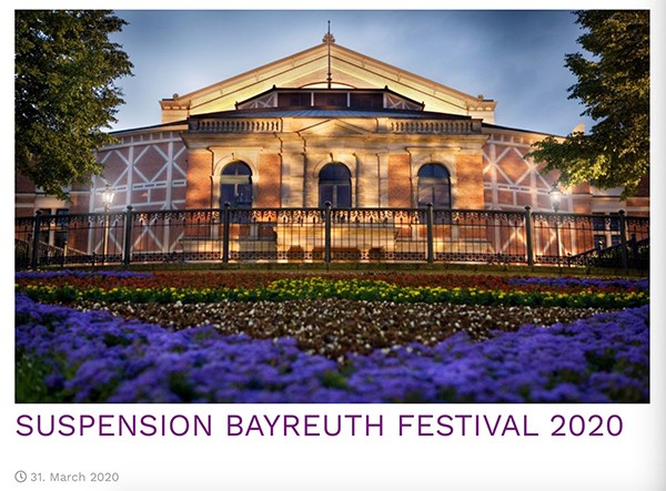 從愛丁堡到拜羅伊特，歐洲多個(gè)夏季藝術(shù)節(jié)取消